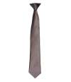PR755 Premier 'Colours' Satin Clip Tie Dark Grey colour image